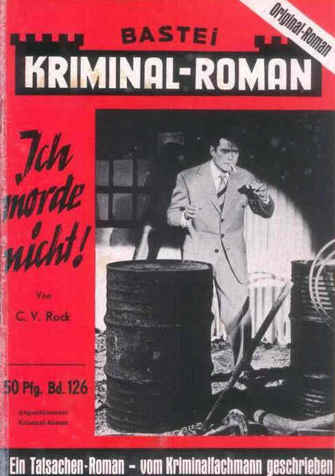 BASTEI KRIMINAL-ROMAN magazine side cover Issue 126  