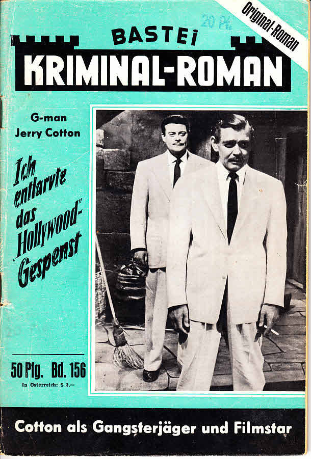 BASTEI KRIMINAL-ROMAN magazine side cover Issue 156  