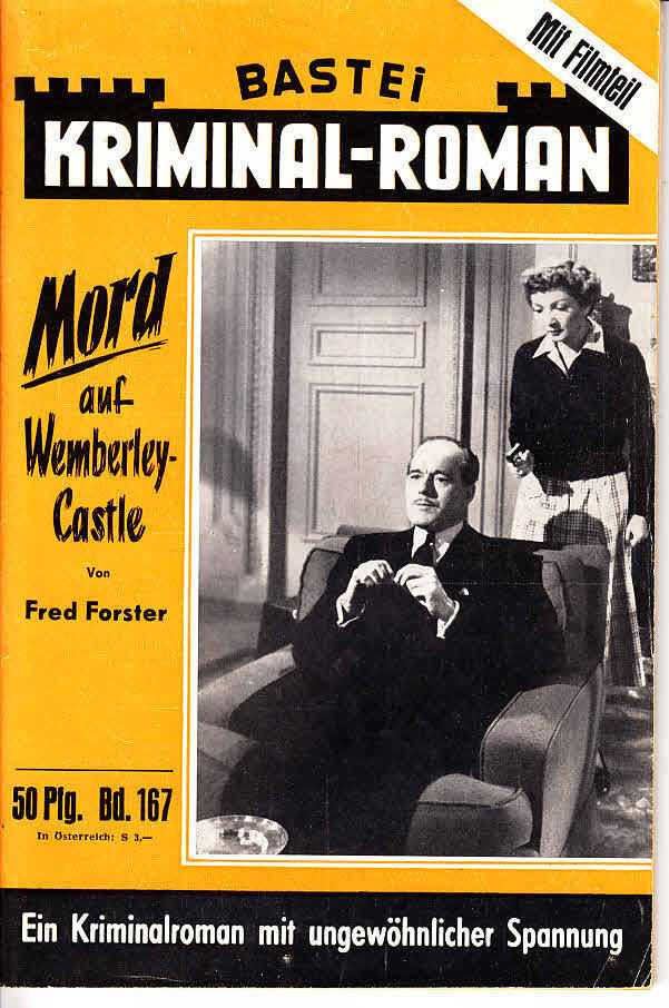 BASTEI KRIMINAL-ROMAN magazine side cover Issue 167  