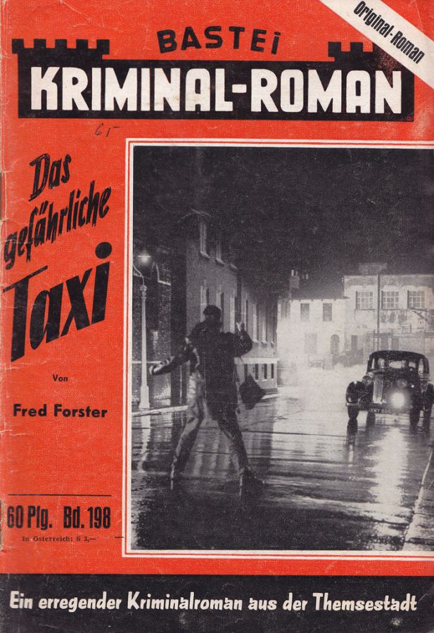 BASTEI KRIMINAL-ROMAN magazine side cover Issue 198  