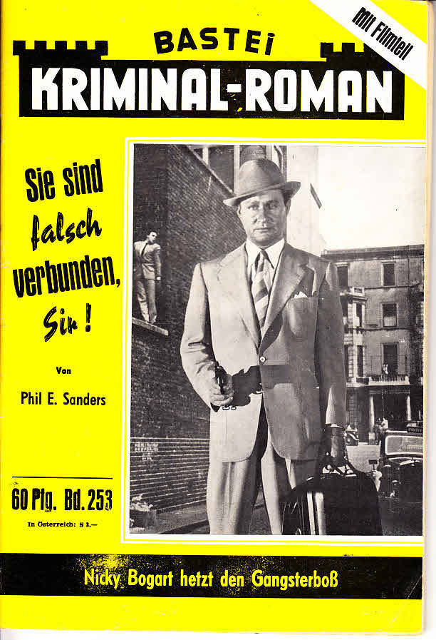 BASTEI KRIMINAL-ROMAN magazine side cover Issue 253  