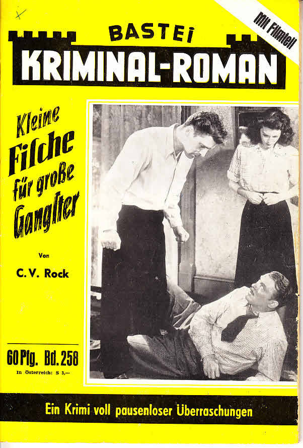 BASTEI KRIMINAL-ROMAN magazine side cover Issue 258  