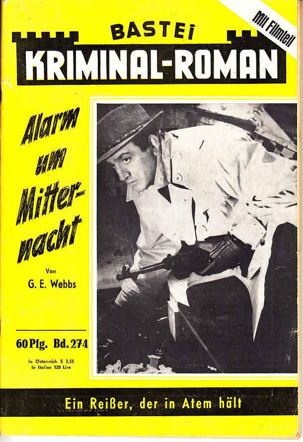 BASTEI KRIMINAL-ROMAN magazine side cover Issue 274  
