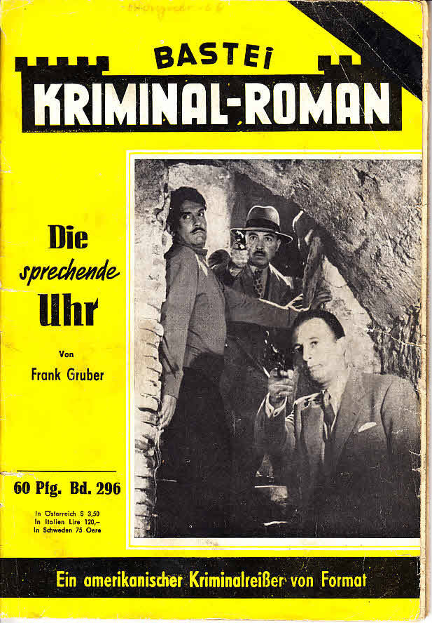 BASTEI KRIMINAL-ROMAN magazine side cover Issue 296  