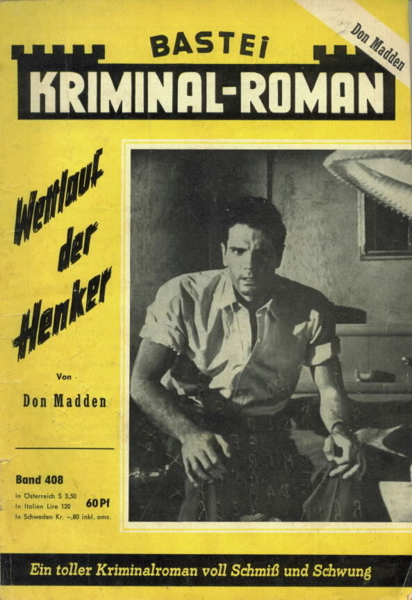 BASTEI KRIMINAL-ROMAN magazine side cover Issue 408  