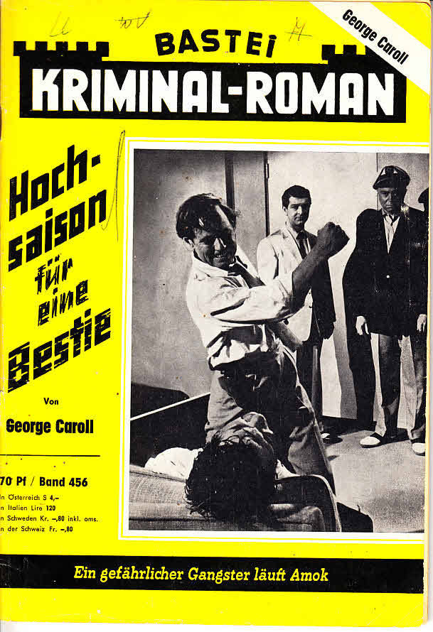 BASTEI KRIMINAL-ROMAN magazine side cover Issue 456  