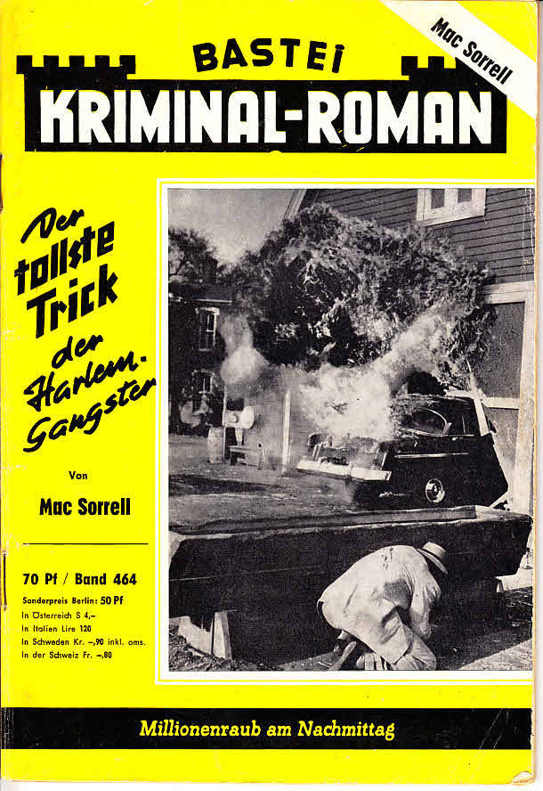 BASTEI KRIMINAL-ROMAN magazine side cover Issue 464  