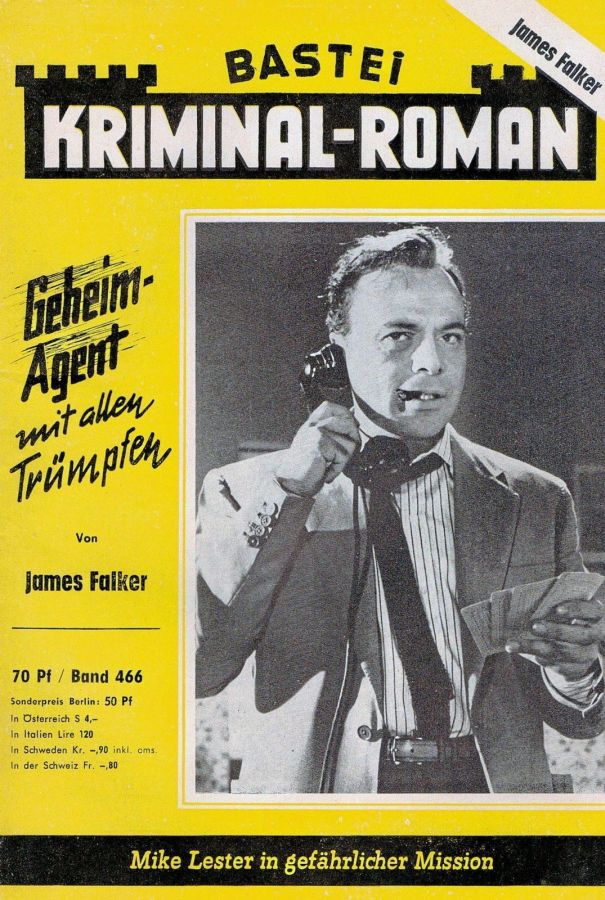 BASTEI KRIMINAL-ROMAN magazine side cover Issue 466  
