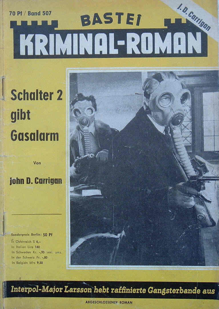 BASTEI KRIMINAL-ROMAN magazine side cover Issue 507  