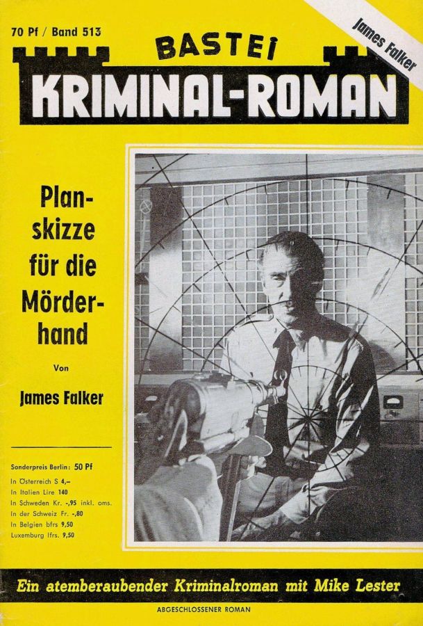 BASTEI KRIMINAL-ROMAN magazine side cover Issue 513  