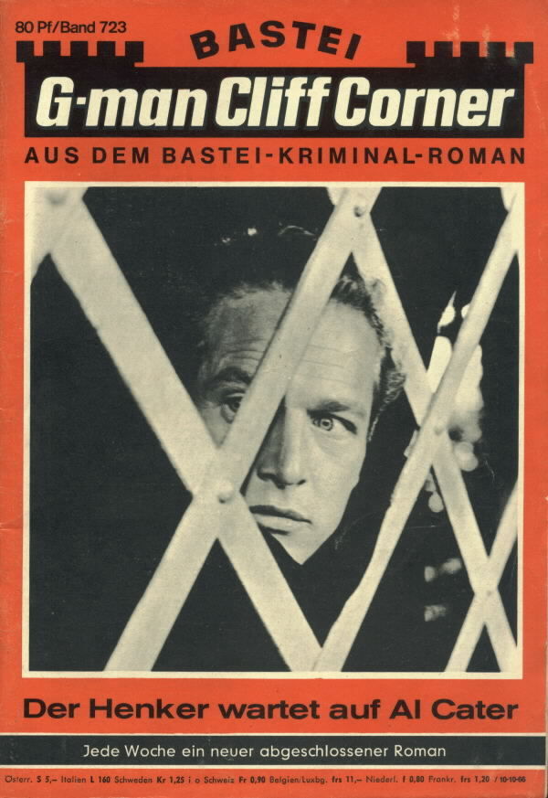 BASTEI KRIMINAL-ROMAN magazine side cover Issue 723  