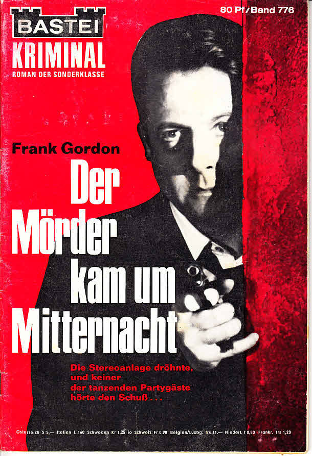 BASTEI KRIMINAL-ROMAN magazine side cover Issue 776  