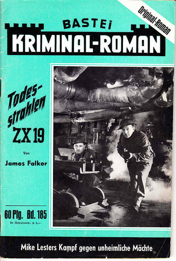 BASTEI KRIMINAL-ROMAN magazine side cover Issue 185   