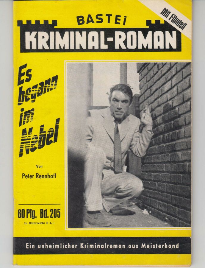 BASTEI KRIMINAL-ROMAN magazine side cover Issue 205   