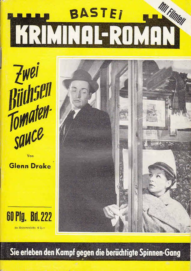 BASTEI KRIMINAL-ROMAN magazine side cover Issue 222   