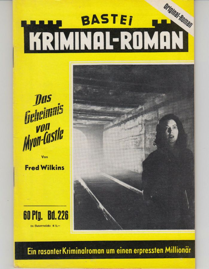 BASTEI KRIMINAL-ROMAN magazine side cover Issue 226   