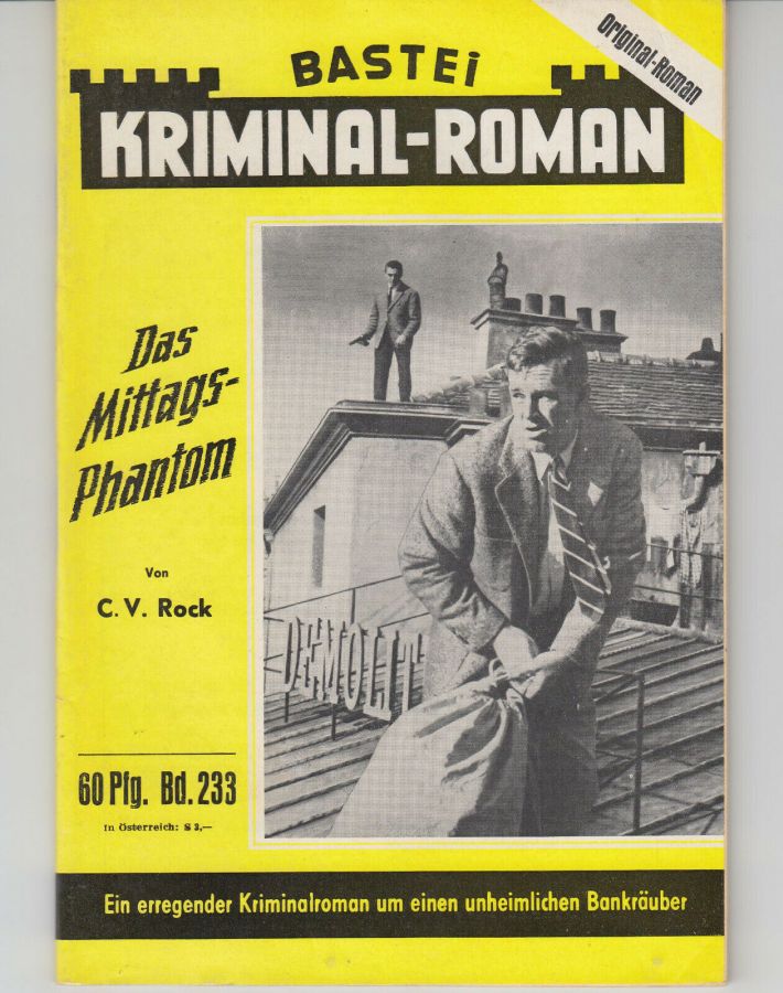 BASTEI KRIMINAL-ROMAN magazine side cover Issue 233   