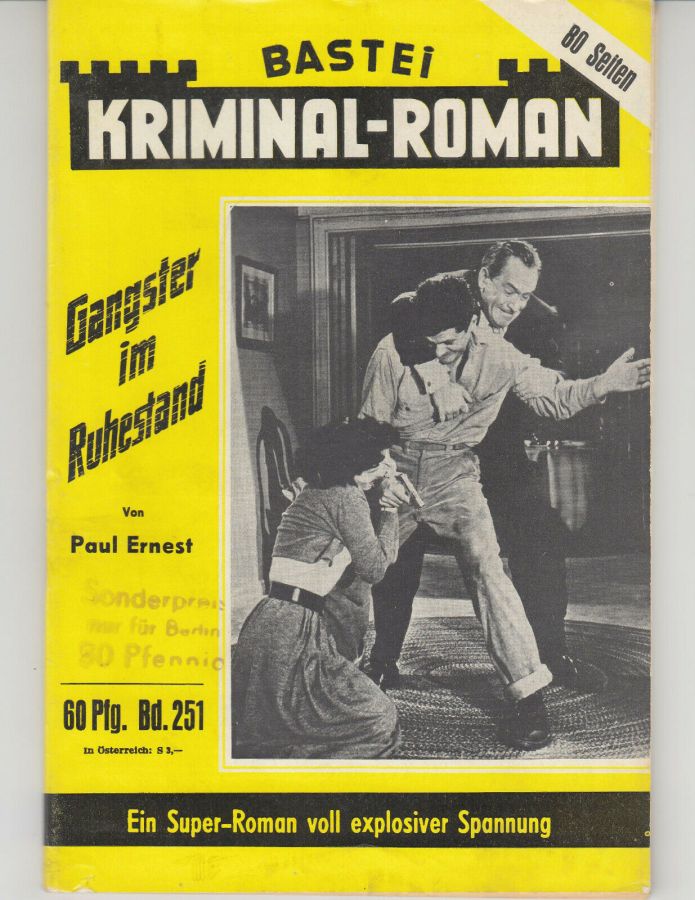 BASTEI KRIMINAL-ROMAN magazine side cover Issue 251   