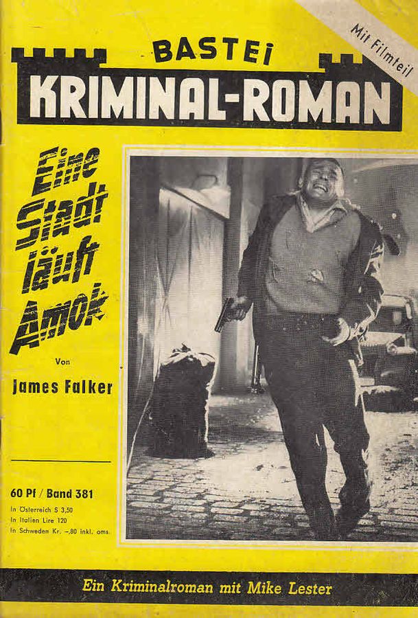 BASTEI KRIMINAL-ROMAN magazine side cover Issue 381   