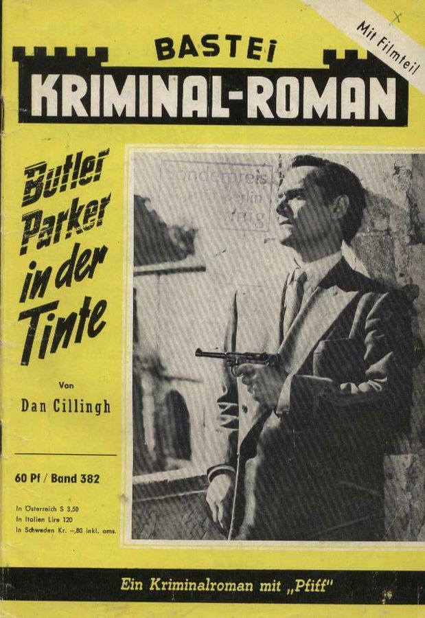 BASTEI KRIMINAL-ROMAN magazine side cover Issue 382   