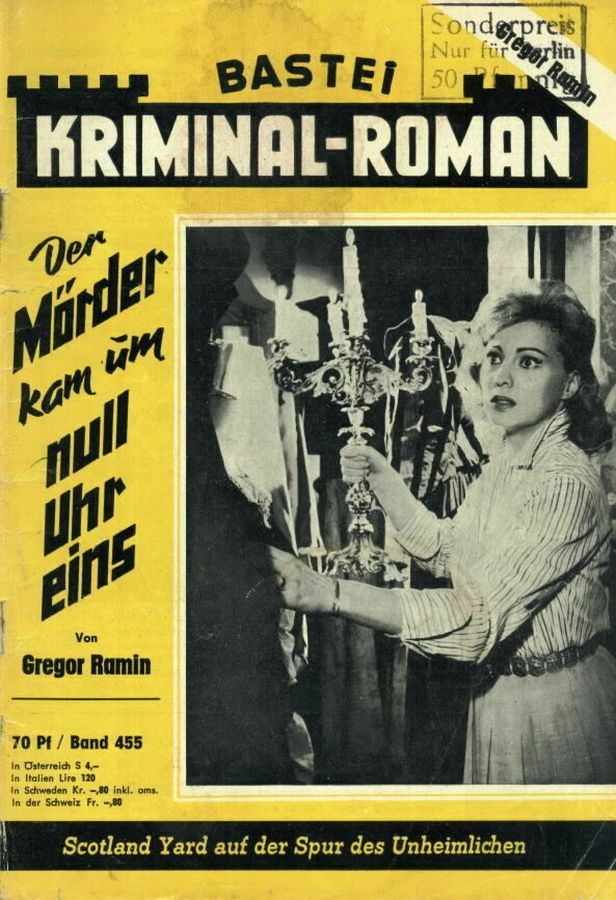 BASTEI KRIMINAL-ROMAN magazine side cover Issue 455   