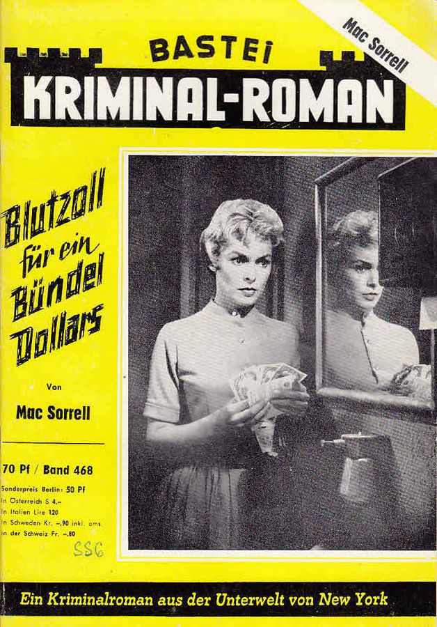 BASTEI KRIMINAL-ROMAN magazine side cover Issue 468   