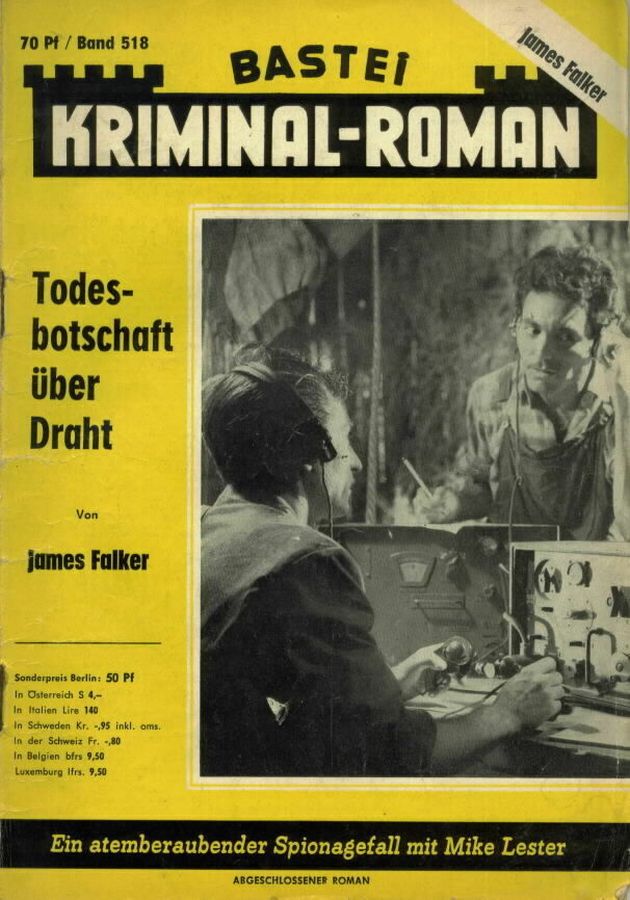 BASTEI KRIMINAL-ROMAN magazine side cover Issue 518   