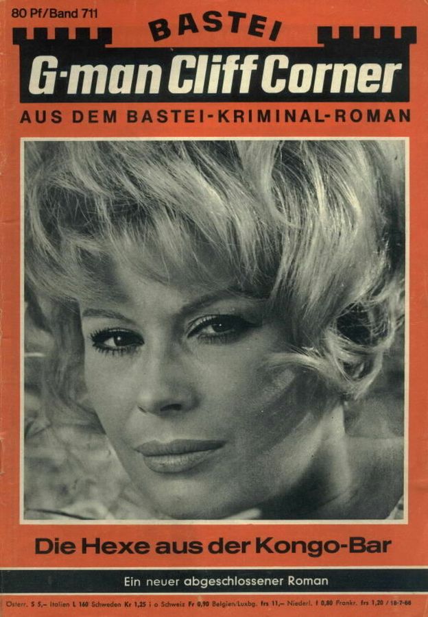 BASTEI KRIMINAL-ROMAN magazine side cover Issue 711   