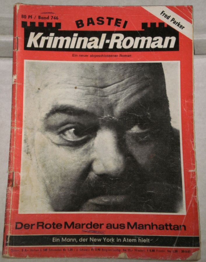 BASTEI KRIMINAL-ROMAN magazine side cover Issue 746   