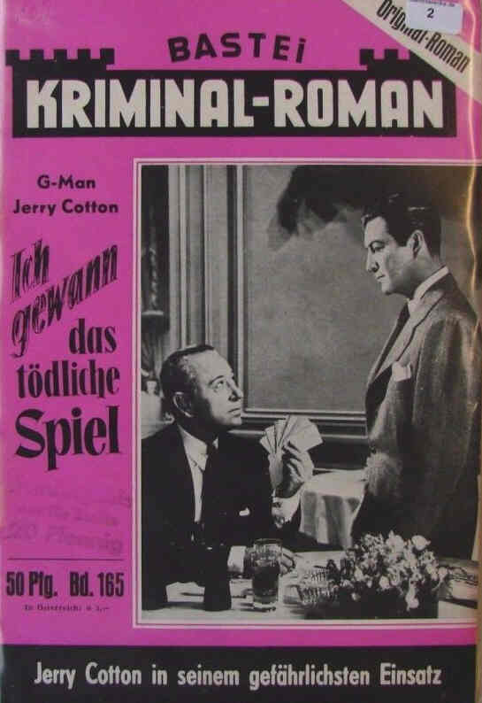 BASTEI KRIMINAL-ROMAN magazine side cover Issue 165   