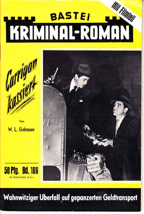 BASTEI KRIMINAL-ROMAN magazine side cover Issue 166   