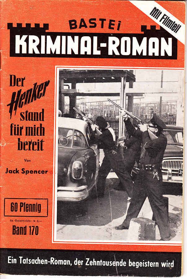 BASTEI KRIMINAL-ROMAN magazine side cover Issue 170   