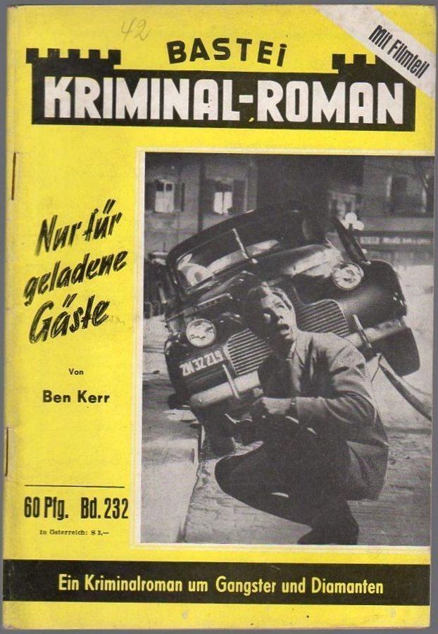 BASTEI KRIMINAL-ROMAN magazine side cover Issue 232   