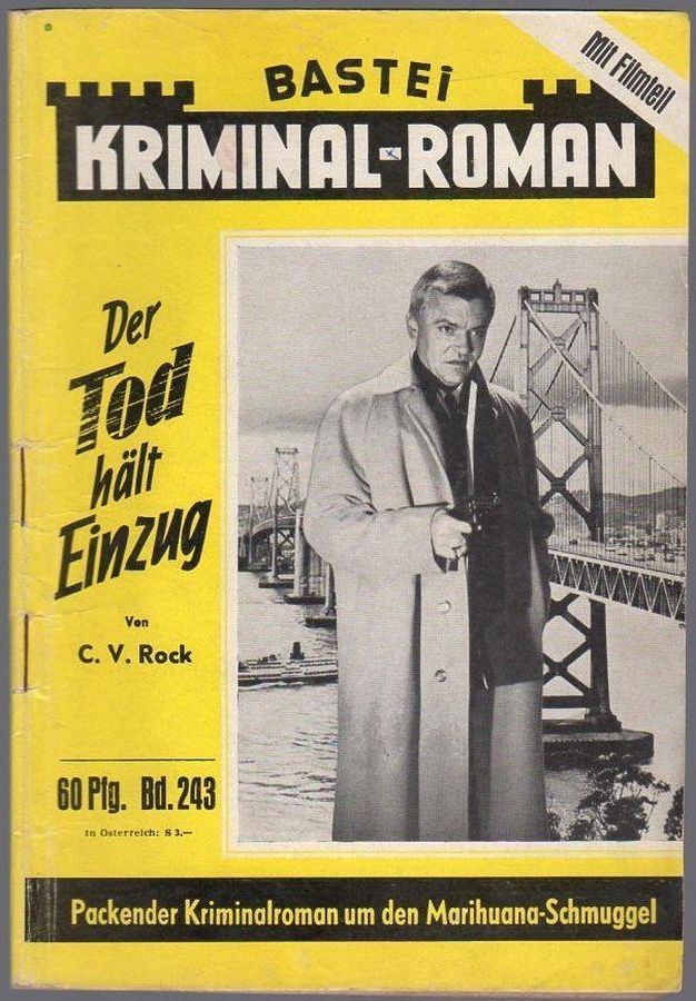 BASTEI KRIMINAL-ROMAN magazine side cover Issue 243   