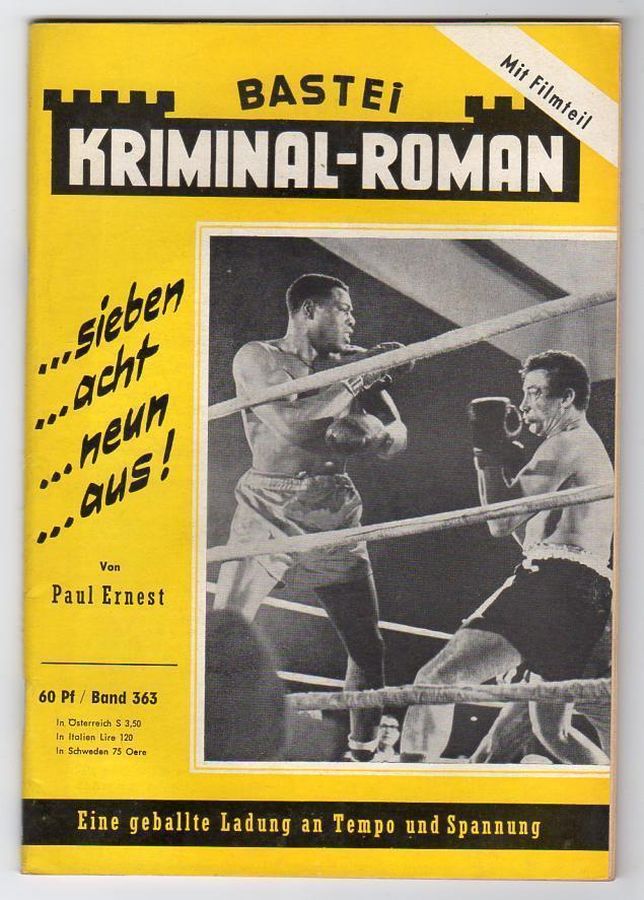 BASTEI KRIMINAL-ROMAN magazine side cover Issue 363   