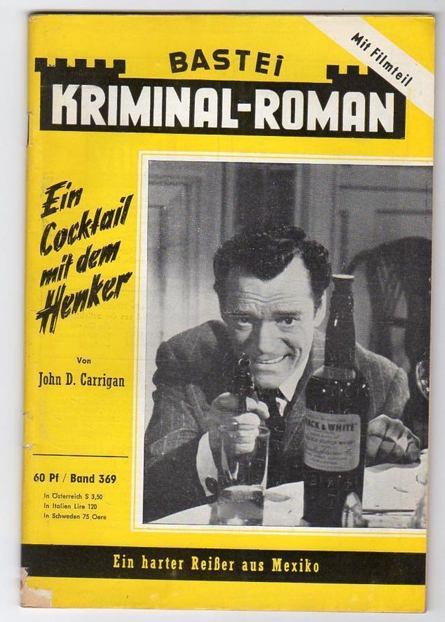 BASTEI KRIMINAL-ROMAN magazine side cover Issue 369   