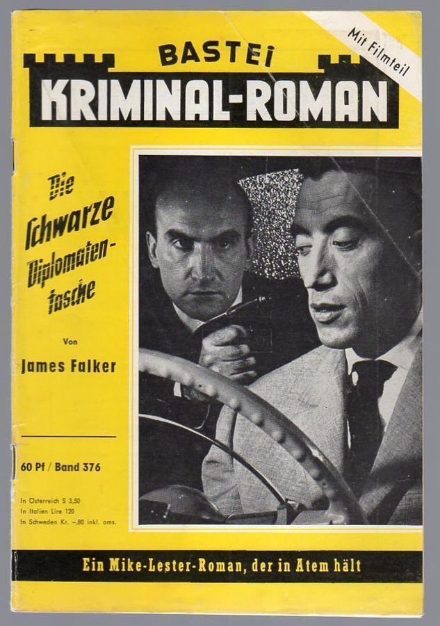 BASTEI KRIMINAL-ROMAN magazine side cover Issue 376   