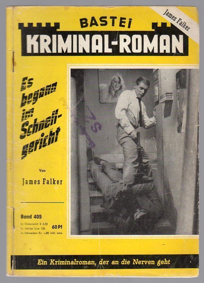 BASTEI KRIMINAL-ROMAN magazine side cover Issue 405   