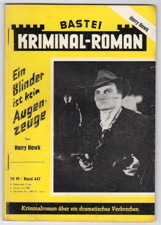BASTEI KRIMINAL-ROMAN magazine side cover Issue 447   