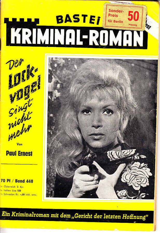 BASTEI KRIMINAL-ROMAN magazine side cover Issue 448   