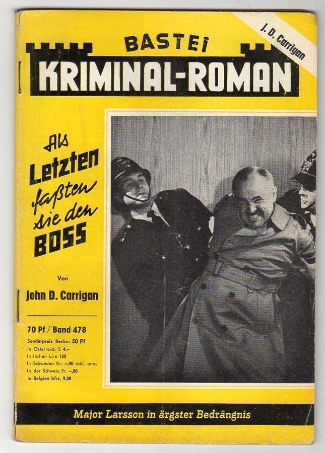 BASTEI KRIMINAL-ROMAN magazine side cover Issue 478   