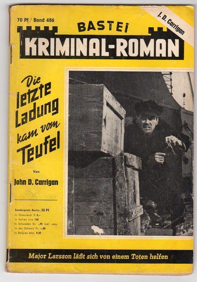 BASTEI KRIMINAL-ROMAN magazine side cover Issue 486   