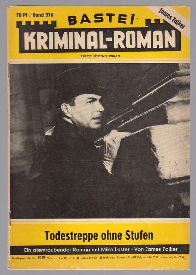 BASTEI KRIMINAL-ROMAN magazine side cover Issue 576   
