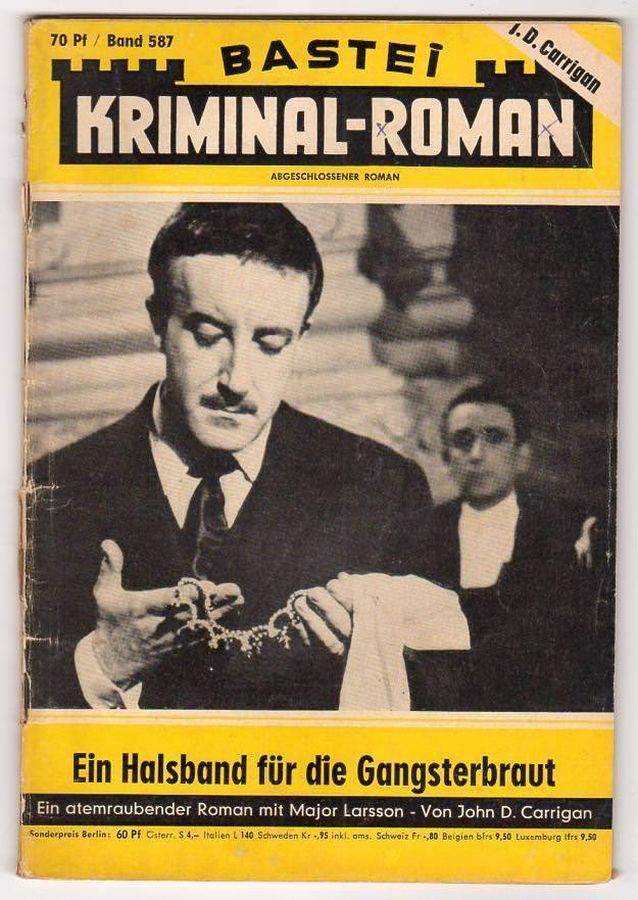 BASTEI KRIMINAL-ROMAN magazine side cover Issue 587   
