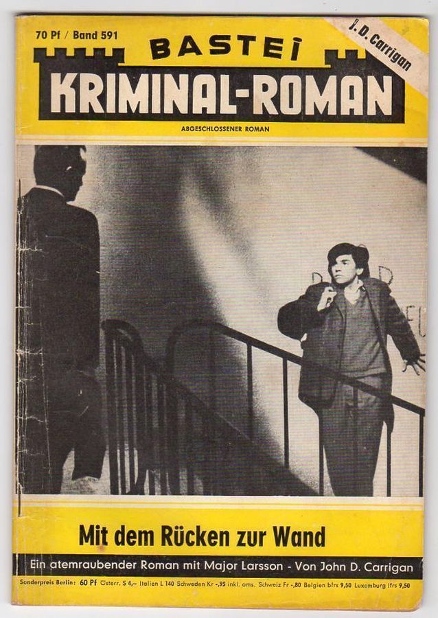 BASTEI KRIMINAL-ROMAN magazine side cover Issue 591   