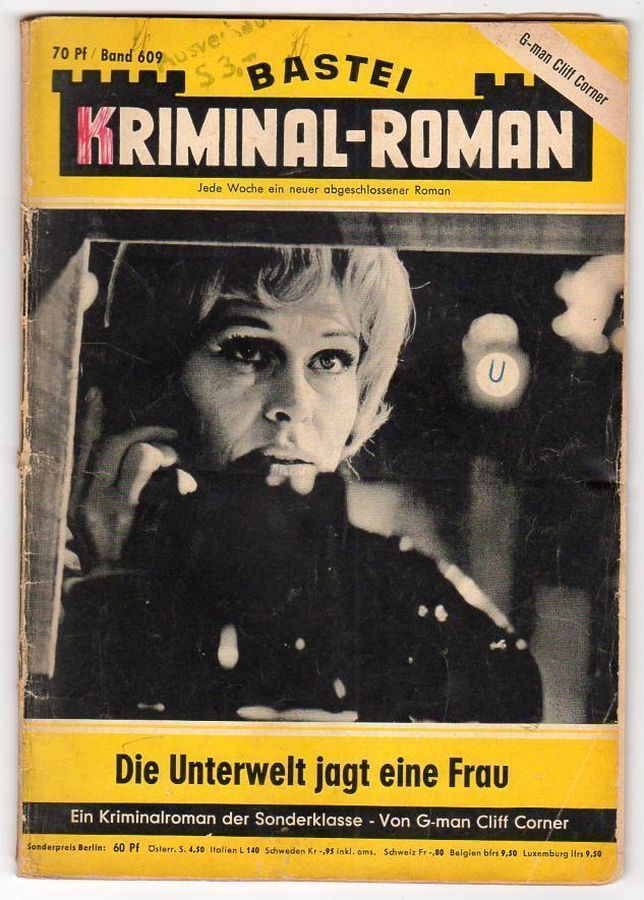 BASTEI KRIMINAL-ROMAN magazine side cover Issue 609   