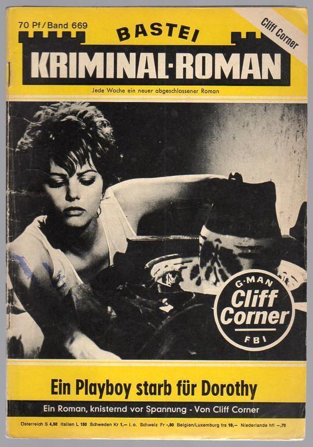 BASTEI KRIMINAL-ROMAN magazine side cover Issue 669   