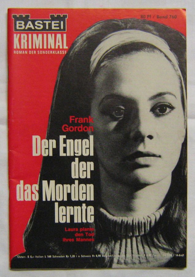 BASTEI KRIMINAL-ROMAN magazine side cover Issue 760   