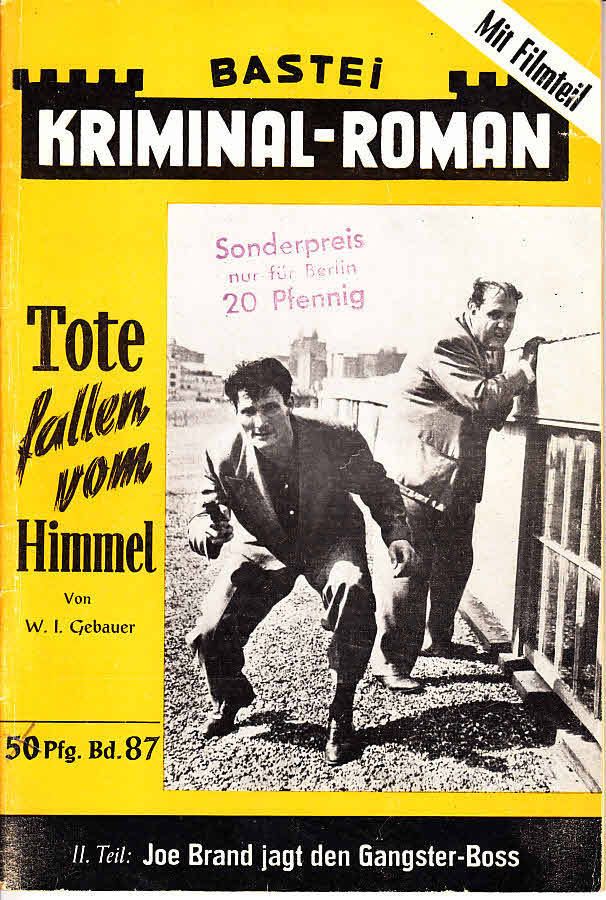 BASTEI KRIMINAL-ROMAN magazine side cover Issue 87   