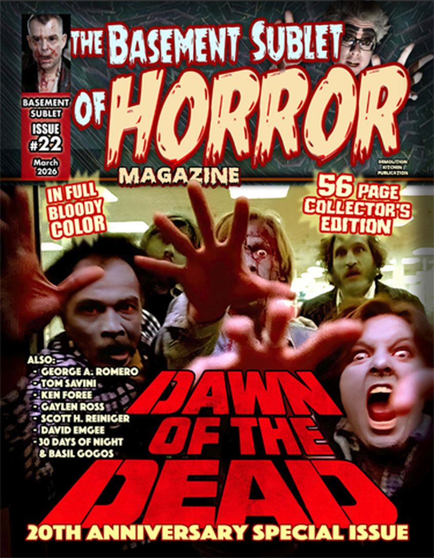BASEMENT SUBLET OF HORROR MAGAZINE |THE magazine side cover Issue 22  March 2026